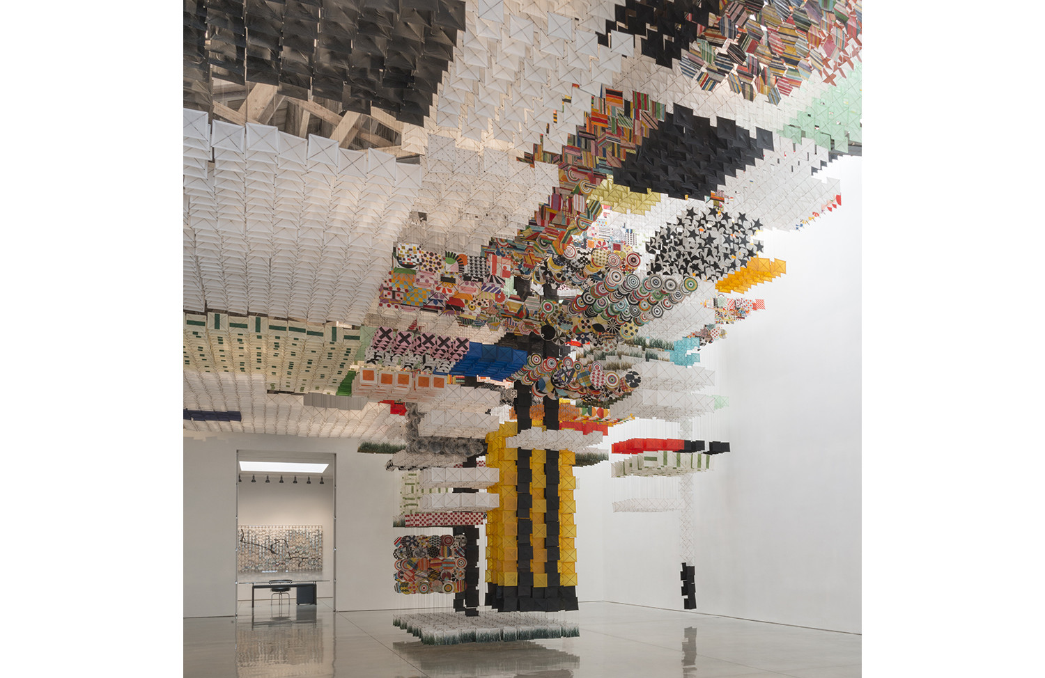 Jacob Hashimoto Installation at MOCA - View 1