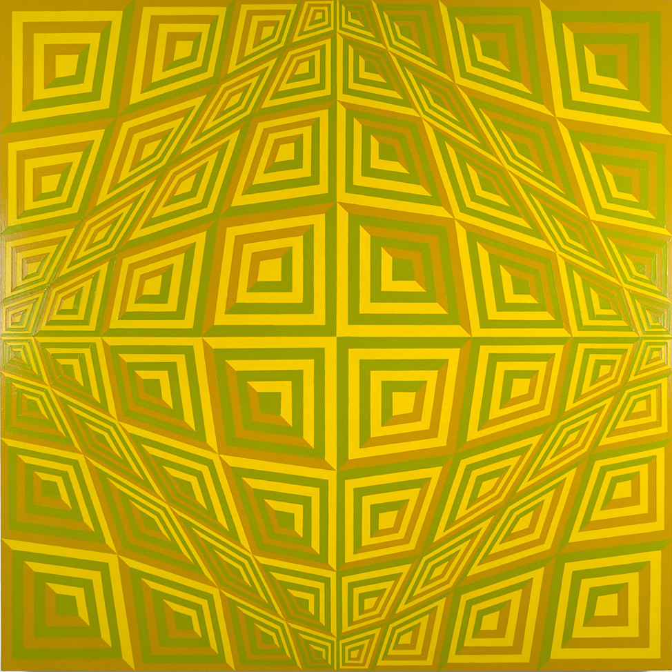 Untitled (yellow 116, ochre 124, green 397)