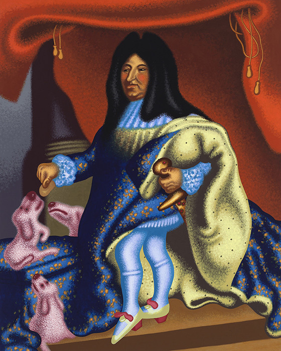Louis XIV Feeds His Pets